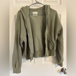 Abercrombie & Fitch Sage Green Fleece Jacket